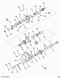 2519528C91 CASE, INTERMEDIATE AXLE DIFFER