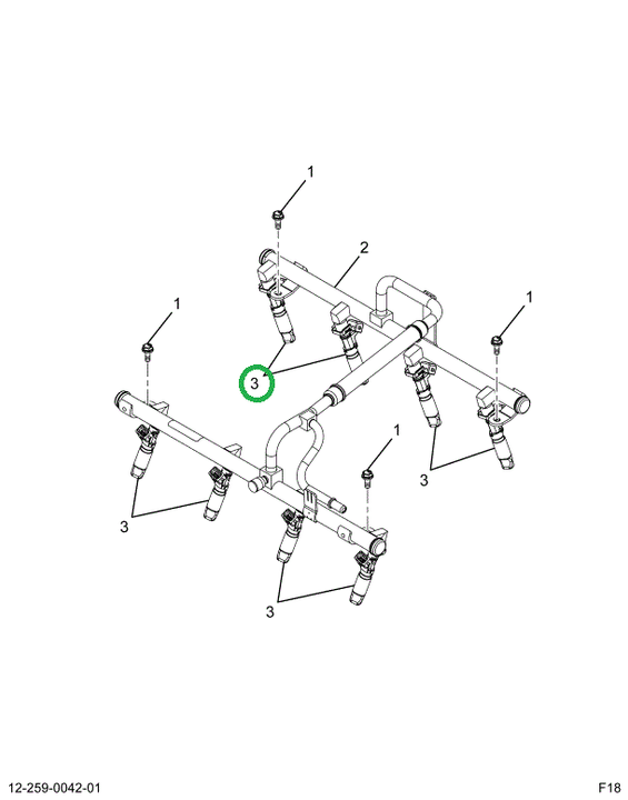 2519584C91 INJECTOR, FUEL GAS