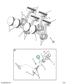 2519587C1 PIN, PISTON WRIST