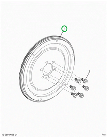2519591C91 FLYWHEEL, ENGINE