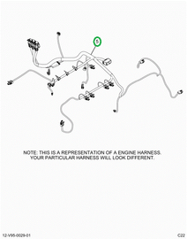 2519652C91 Harness, Master,  Hx Isx Engin