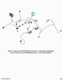 2519657C91 Harness, Master,  Hx Isx Engin