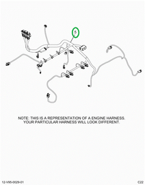 2519659C91 Harness, Master,  Hx Isx Engin