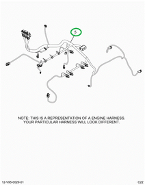 2519661C91 Harness, Master,  Hx Isx Engin