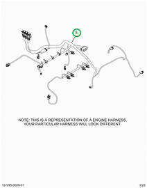 2519662C91 Harness, Master,  Hx Isx Engin