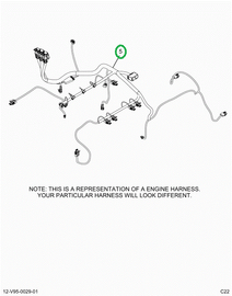 2519665C91 Harness, Master,  Hx Isx Engin
