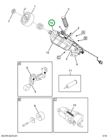 2519807C91 Column, Steering