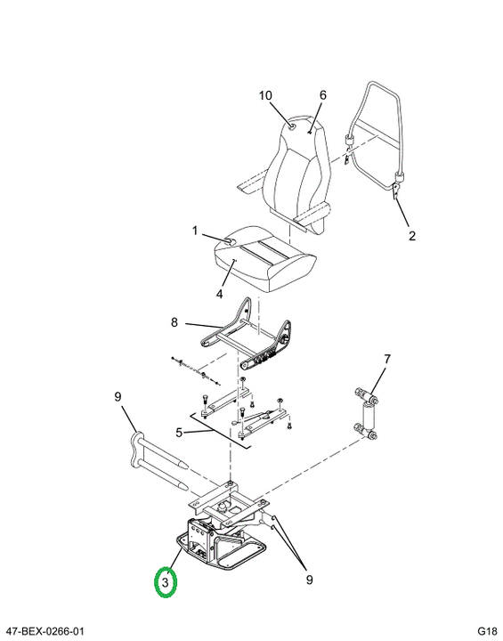 2519887C1 BASE, SEAT