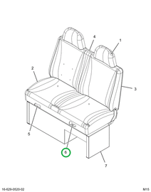 2519906C1 Upholstered Bottom Cushion