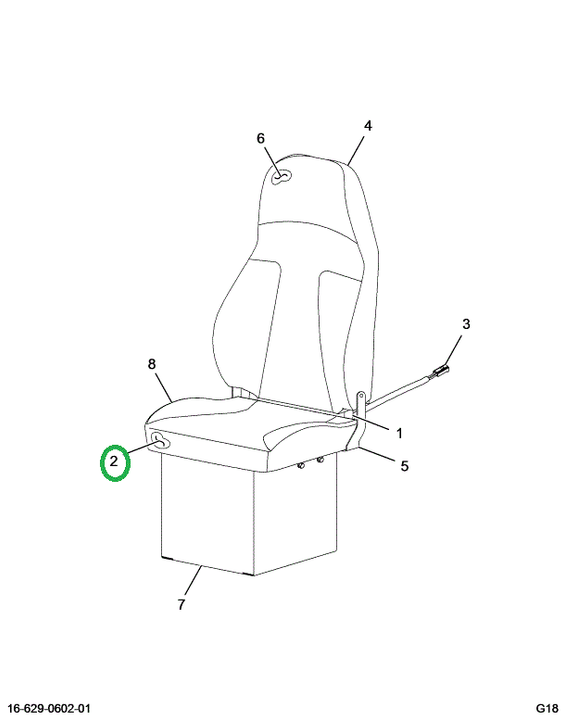 2519920C1 CUSHION,UPHOLSTERED BOTTOM CUS
