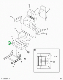 2519925C1 CUSHION,UPHOLSTERED BOTTOM CUS