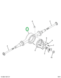 2520155C91 Dana Axle Housing S110