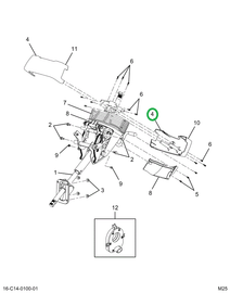 2520276C91 COVER,TILT /TELESCOPING UPPER