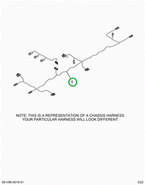 2520300C91 Harness, Hx Rear, Version 11 H