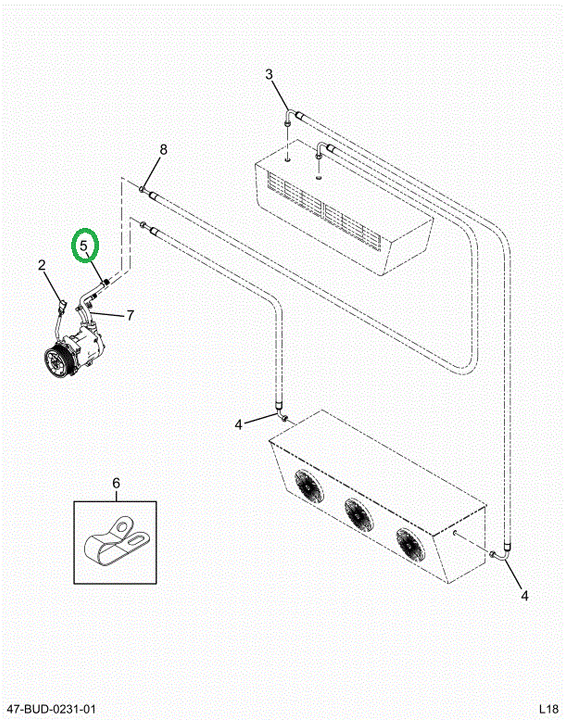 2520451C91 Fitting Kit, Inner Compressor