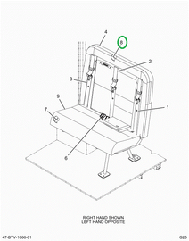 2520460C1 Foam, Back Outer Gen4 45 Inch