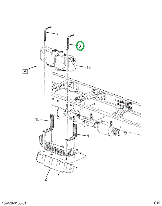 2520488C1 STRAP,FRONT STRAP VISTA