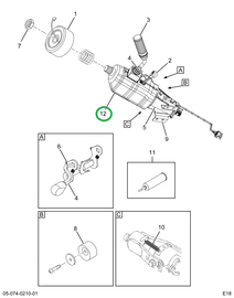 2520498C91 Column, Service Assembly