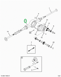 2520503C91 Axle Housing Dana  R190