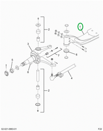 2520505C91 I-beam Dana