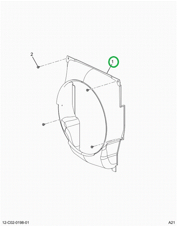 2520536C91 Fan Shroud Feature