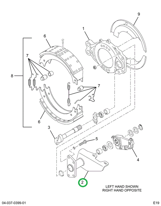 2520683C1 BRACKET ,S CAM TUBE STYLE LEFT