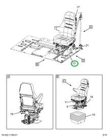 2520710C1 Pedestal, Seat