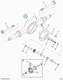 2520759C91 HOUSING,AXLE HOUSING R344