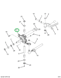 2520761C91 Knuckle Assy Rh