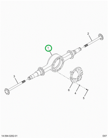 2520764C91 HOUSING,AXLE HOUSING DANA 1706