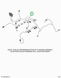 2520787C91 Harness, Wiring, Engine