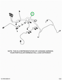 2520791C91 Harness, Lt Isx Engine, Vertic