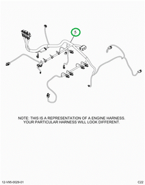 2520792C91 Harness, Lt Isx Engine, Vertic