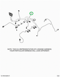 2520795C91 Harness, Lt Isx Engine, Vertic