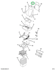 2520824C1 Cushion, Back W/upholstery
