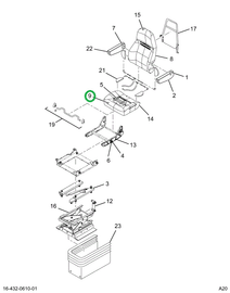 2520828C1 Cushion, Bottom W/upholstery