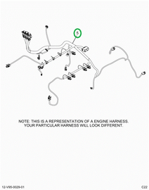 2520830C91 Harness, Lt Isx Engine, Vertic