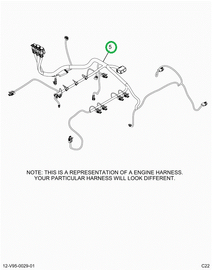 2520831C91 Harness, Lt Isx Engine, Vertic