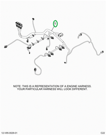 2520836C91 Harness, Lt Isx Engine, Vertic