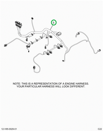 2520837C91 Harness, Lt Isx Engine, Vertic