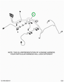 2520838C91 HARNESS, LT ISX ENGINE, VERTIC
