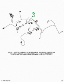 2520839C91 Harness, Lt Isx Engine, Vertic