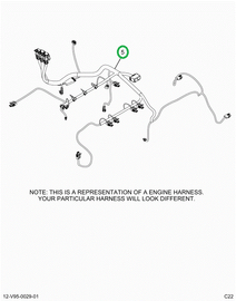 2520843C91 Harness, Lt Isx Engine, Vertic