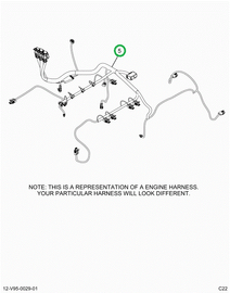 2520859C91 Harness, A26 Engine, Vertical