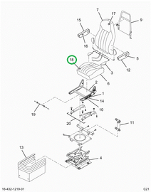 2520923C1 Cushion, Upholstered Seat Bott
