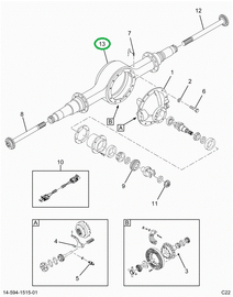 2520933C91 Axle Housing
