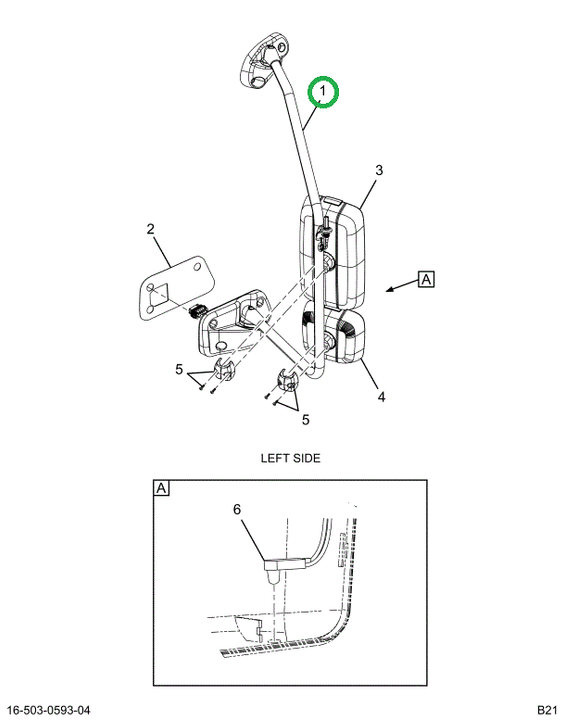2520963C91 Bracket Assembly, Left Hand, B