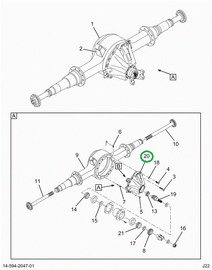 2521009C91 Dana Diff Assembly S23-172 456