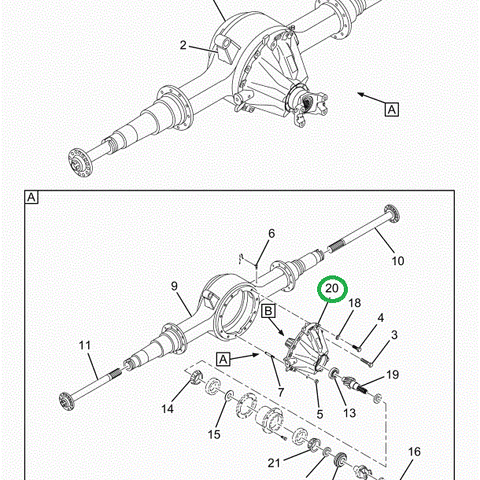 2521009C91 Dana Diff Assembly S23-172 456