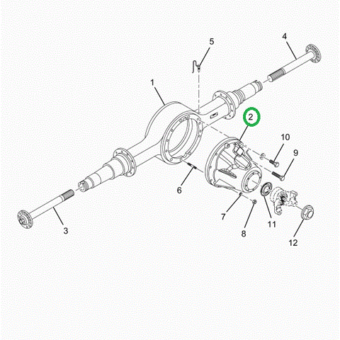 2521010C91 Dana Diff Assembly S23-172 525
